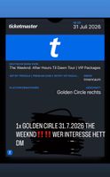The Weeknd Ticket, Golden Circle, 31.07.2026, Frankfurt