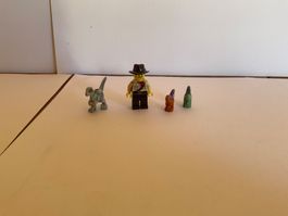 Lego Figur Abenteurer mit 3 Dinosaurier gebraucht