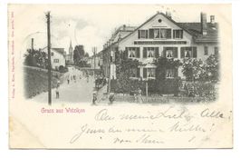 Gruss aus Wetzikon (ZH) Restaurant + Bäckerei Guyer - 1901