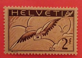 F13, Flugpostmarke, Taube in den Wolken postfrisch Kt. 450.-