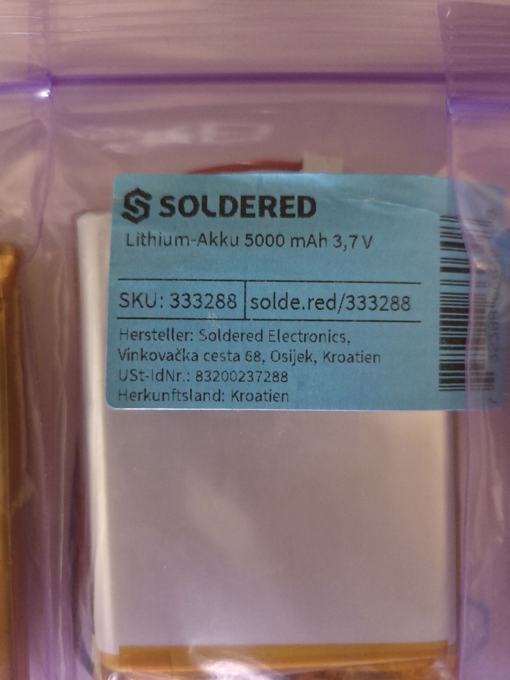 Akkus: Batteries Li-ion 3,7V/5000mAh – Neu und originalverpackt aus Fontenais von Kiki_Hof_2005 1
