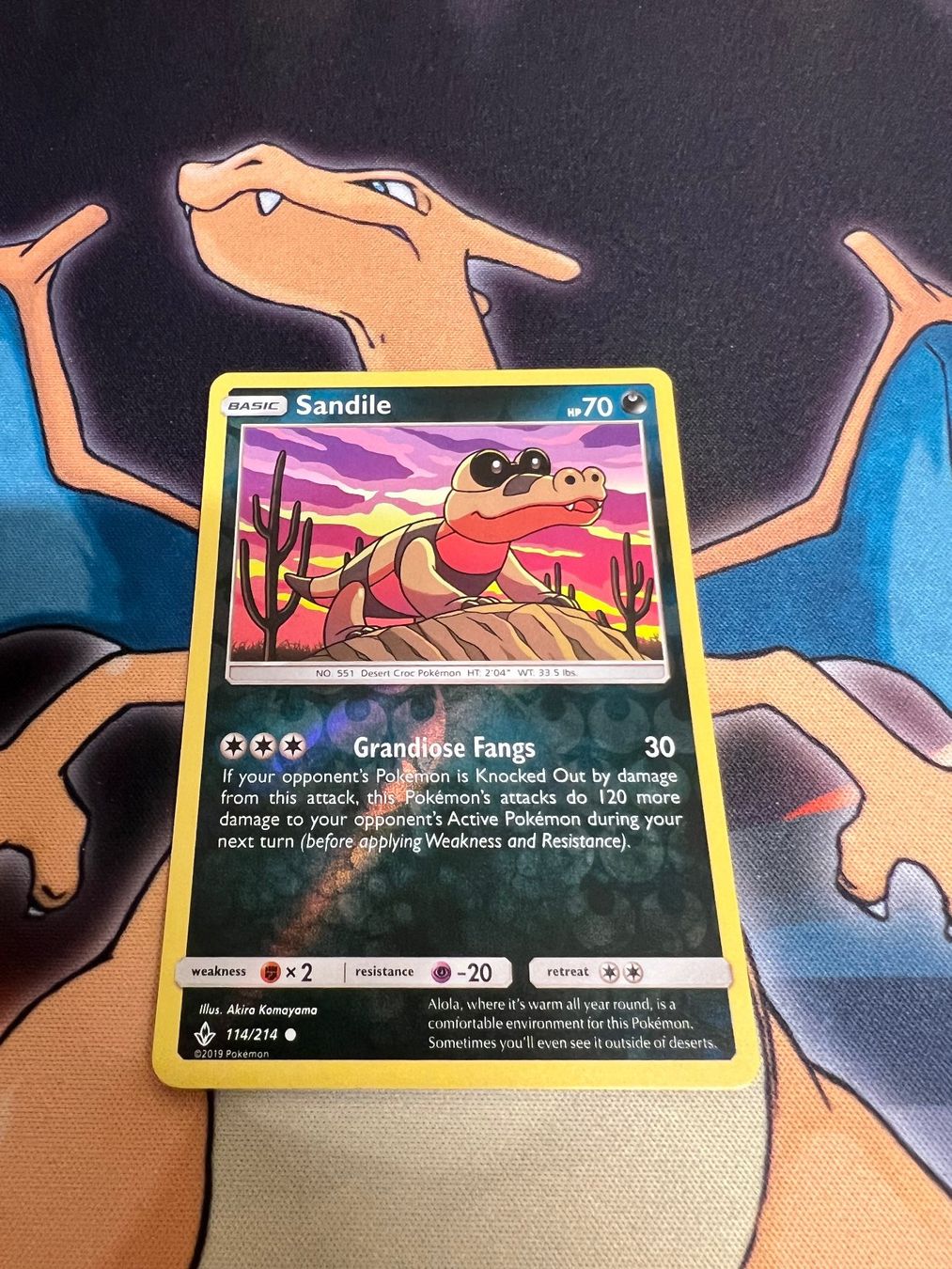 Pokémon Sammelbilder & Trading cards: Sandile (UNB 114) - Reverse Holo - Unbroken Bonds – Neu (gemäss Beschreibung) aus Bülach von Pfrenzel