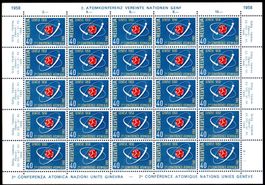 ATOMKONFERENZ IN GENF 1958 BOGEN ** POSTFRISCH ** - EB14