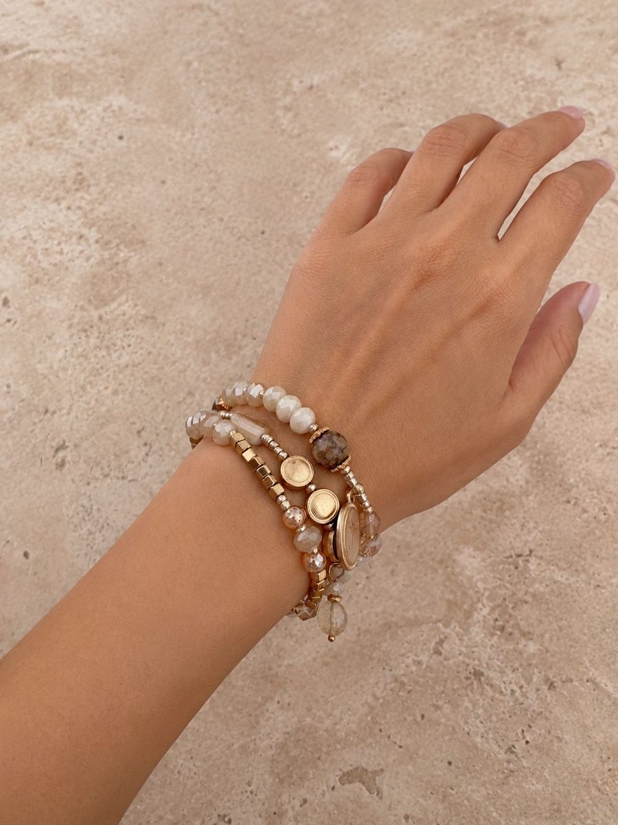 Bracciali & Braccialetti: Edelstahl Armbänder (3er) – Nuovo e nell'imballaggio originale da Oberhasli venduto da Duabelle_official