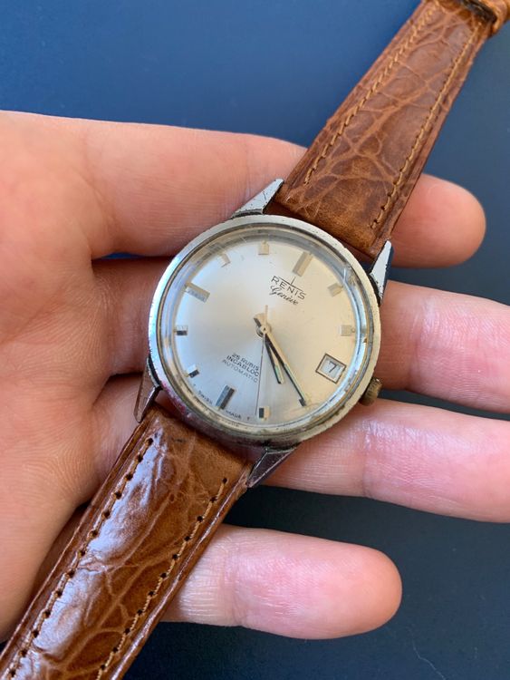 Montre Homme Vintage Delvina Genève - Mécanique Automatique 25 Rubis - Occasion