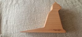 2 cales - portes bois forme de chat et de souris