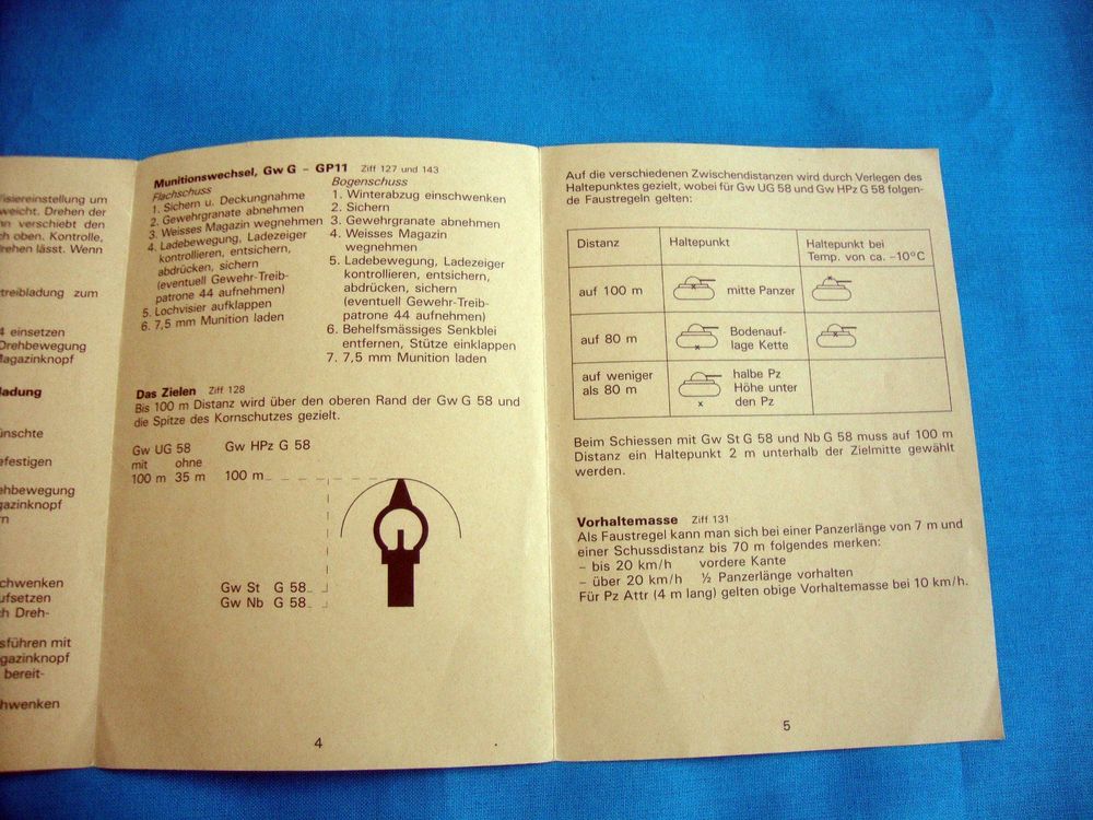 Merkblatt Sturmgewehr 57 Und Die GwG 58 | Kaufen Auf Ricardo