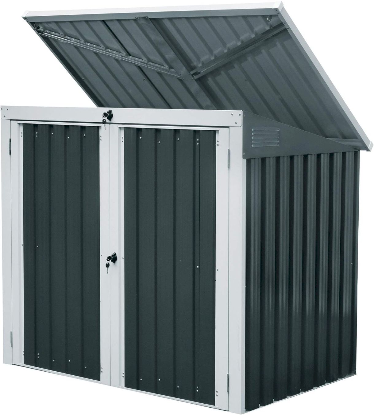 Casette da giardino & serre: Gartenschrank (158x101x134cm) Anthrazit – Nuovo e nell'imballaggio originale da Bottighofen venduto da zaap