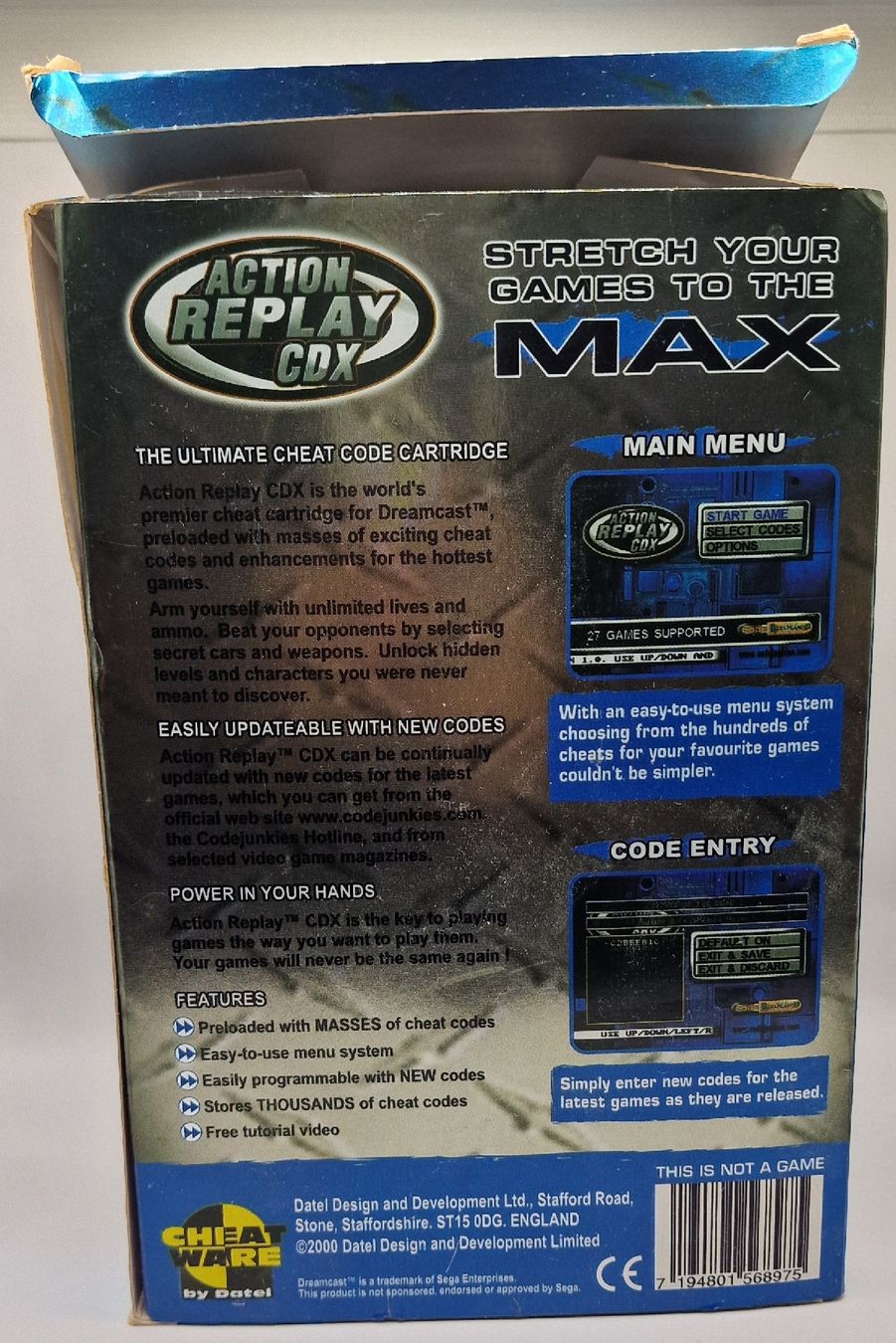 Spiele: Action Replay CDX Dreamcast Cheatmodul - Unbenutzt! – Neu (gemäss Beschreibung) aus Pfäffikon ZH von AnimOwO 1