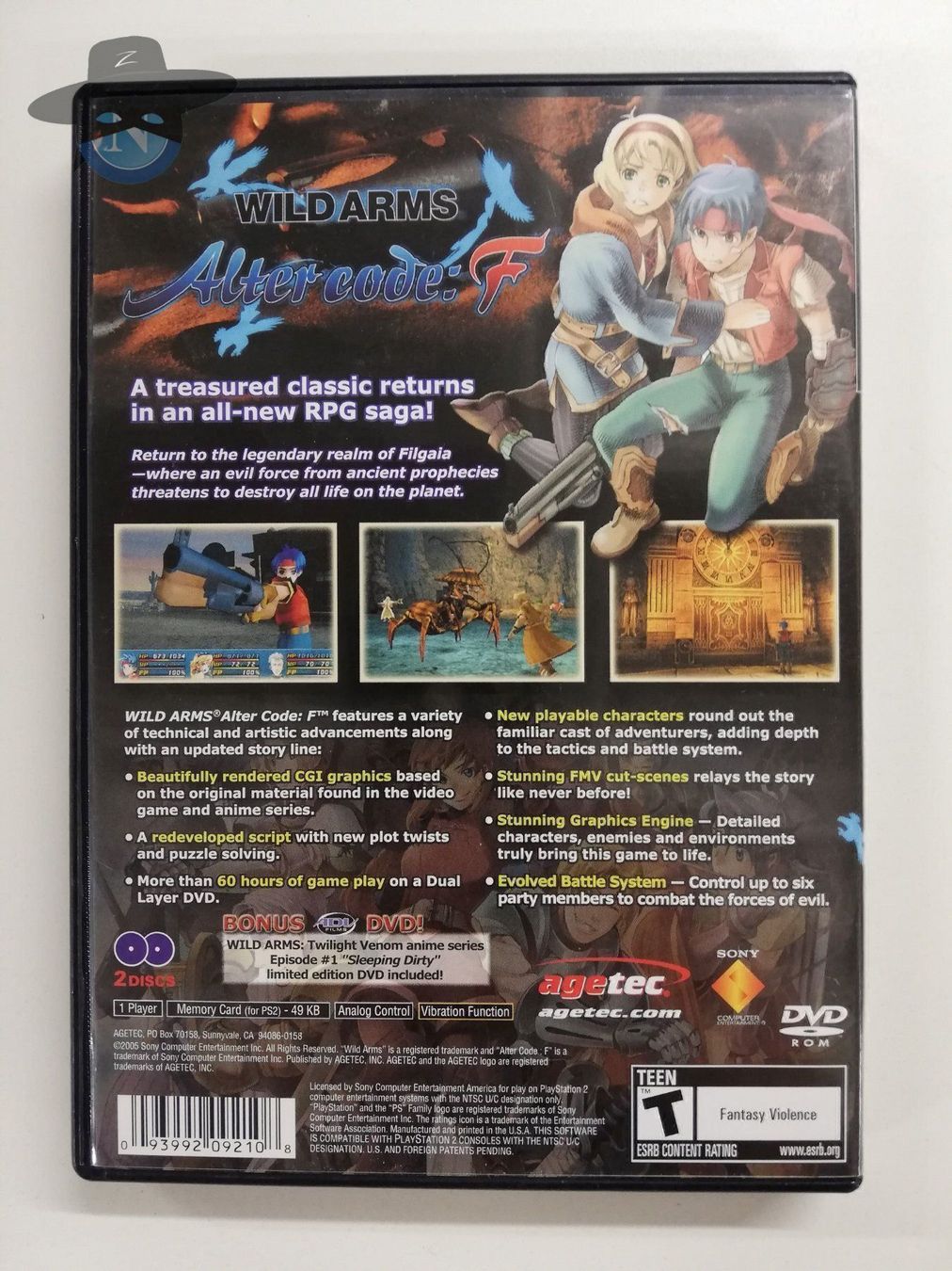 Sony Giochi: Wild Arms Alter Code F       / USA / PS2 – Usato da St. Gallen venduto da zorro_dc 1