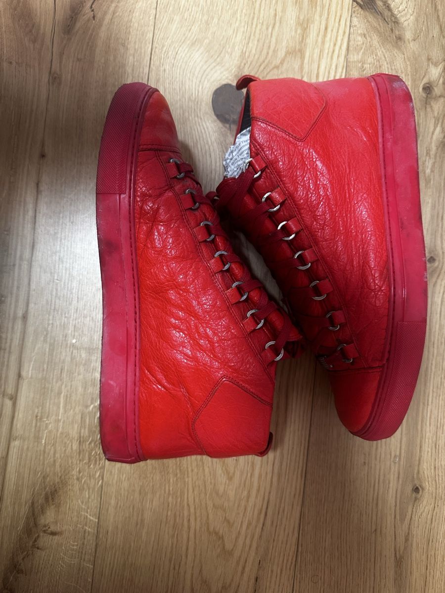 Balenciaga Herrenschuhe: Balenciaga Arena High 43 Rot – Gebraucht aus Kreuzlingen von 927572 1