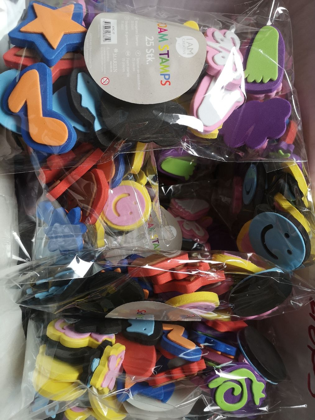Kit bricolage: 23 Pack Moosgummi Stempel neu – Nuovo e nell'imballaggio originale da Leuggern venduto da Pummi19