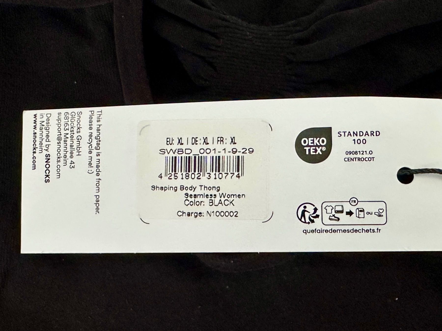 Altra biancheria intima: Shaping Body von Snocks, schwarz, Grösse XL – Nuovo (secondo la descrizione) da Wallbach venduto da paxnic 3