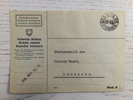 Feldpost Couvert GEB.MITR.KP