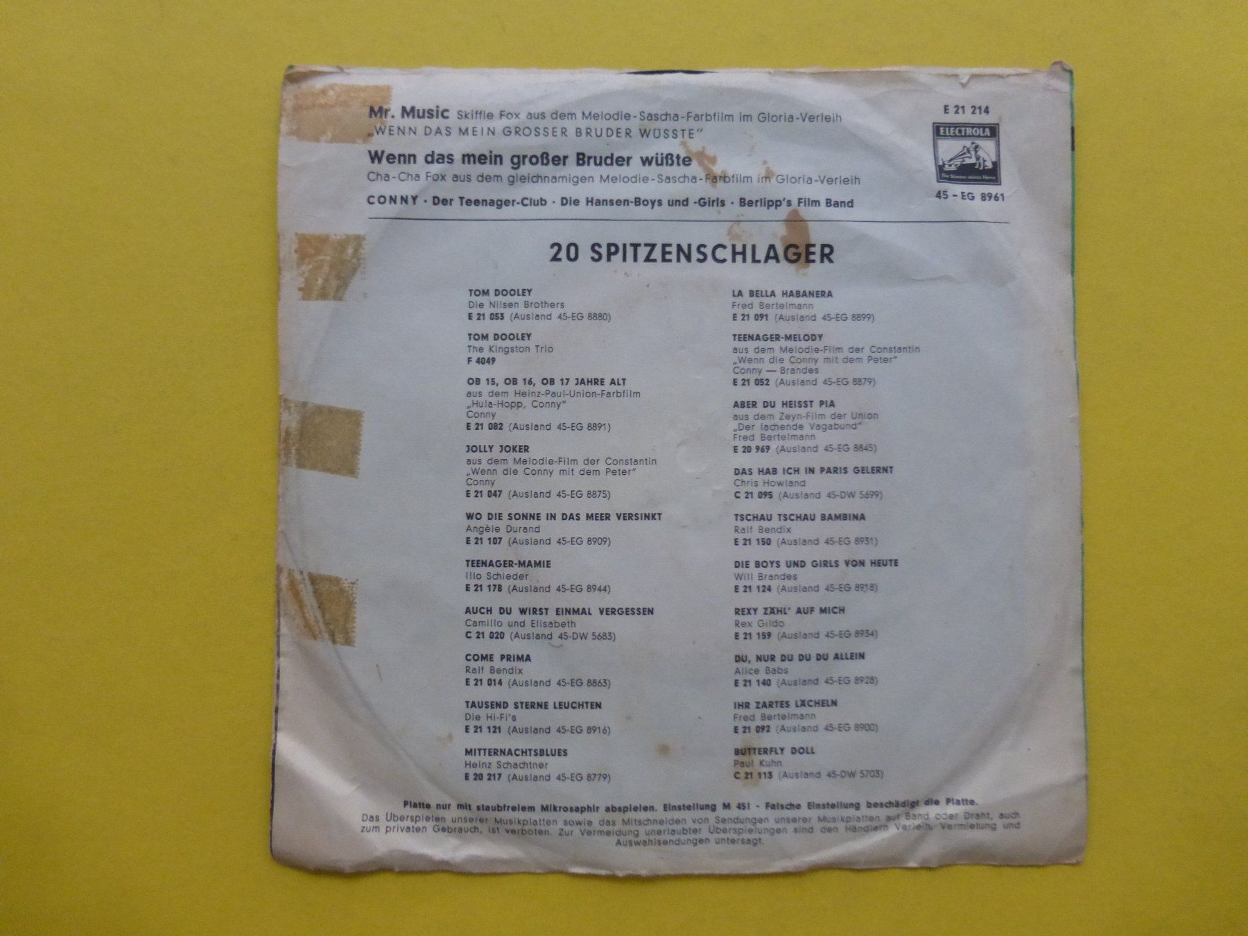 Schallplatten: Conny – Mr. Music – Gebraucht aus Zürich von Swiss57 1