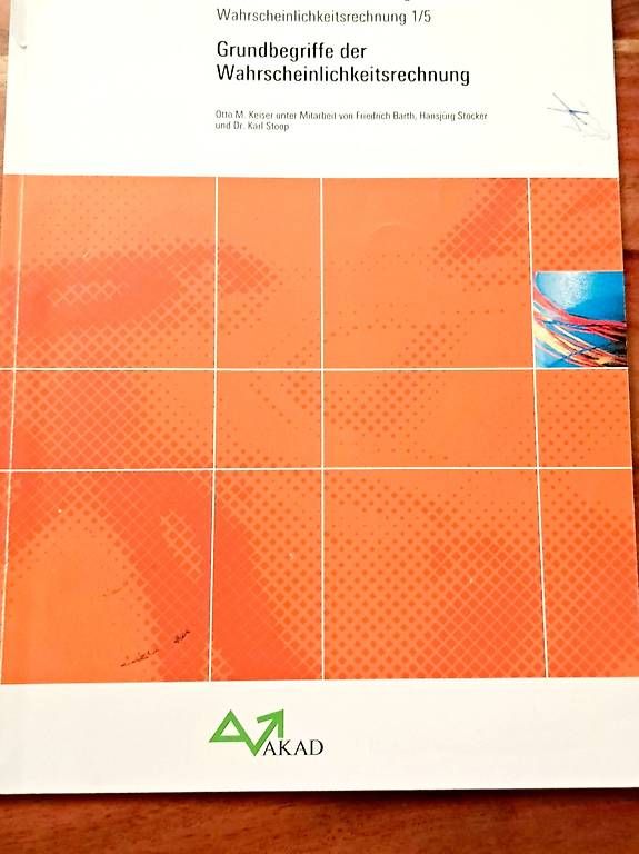 Libri: Grundbegriffe der Wahrscheinlichkeitsrechnung – Usato da Bern venduto da Grossenbacher2