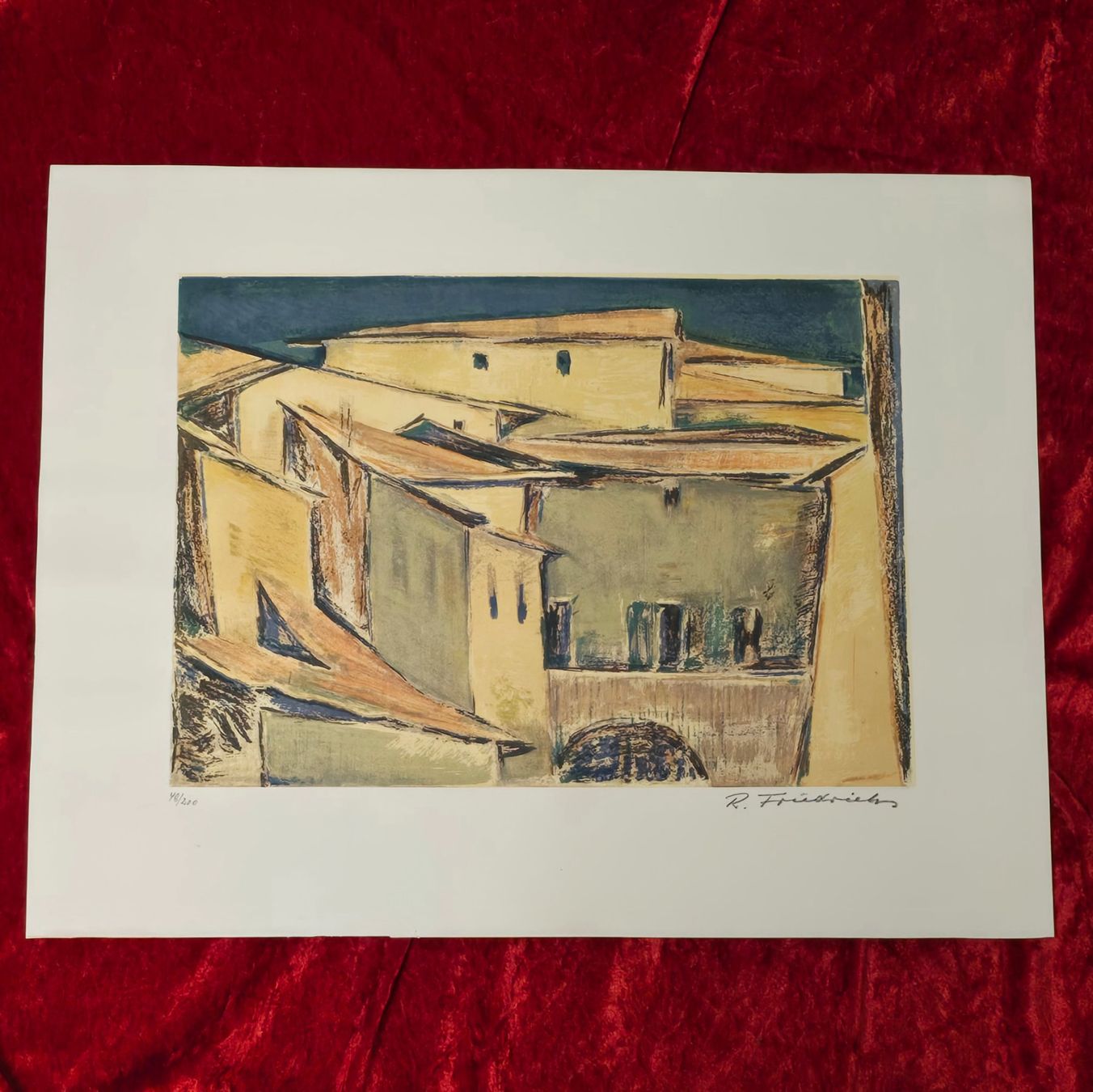 Grafiken & Lithographien: Original-Lithografie - Architekturkomposition - handsigniert – Gebraucht aus Reinach BL von Pendling