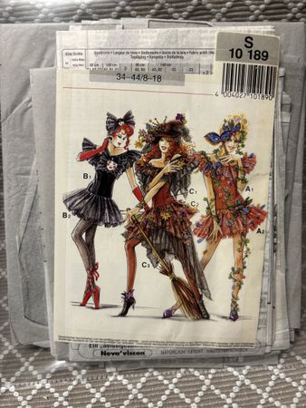 Schnittmuster für Fasnacht Kostüm Damen Kleid