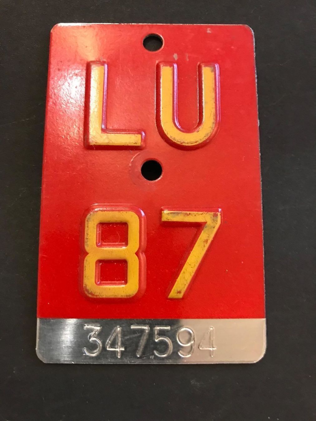 Schilder: LU 87 – Gebraucht aus Feldmeilen von Allerlei3112