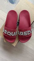 DSQUARED2 Badeschuhe/Pantoletten, Rot, Gr. 35, Neu!