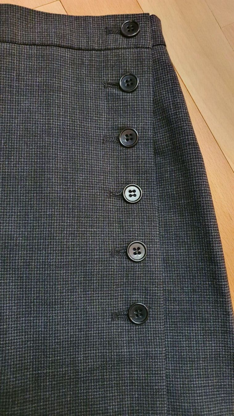 Gonne: Eleganter vintage maxirock, Gr. 38, grau – Usato da Wald ZH venduto da CapLux