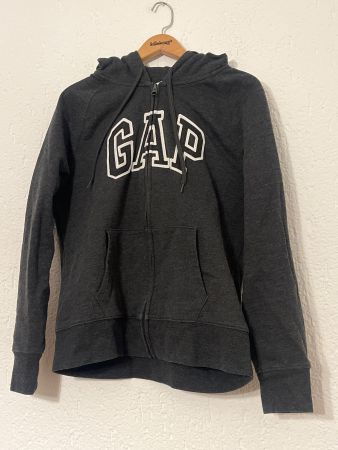 GAP Zip-Hoodie, Dunkelgrau, Grösse M - Ideal für den Herbst!