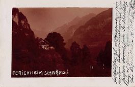 GRUSS aus SCHWARZENBURG - 1923 SCHRÄNDLI