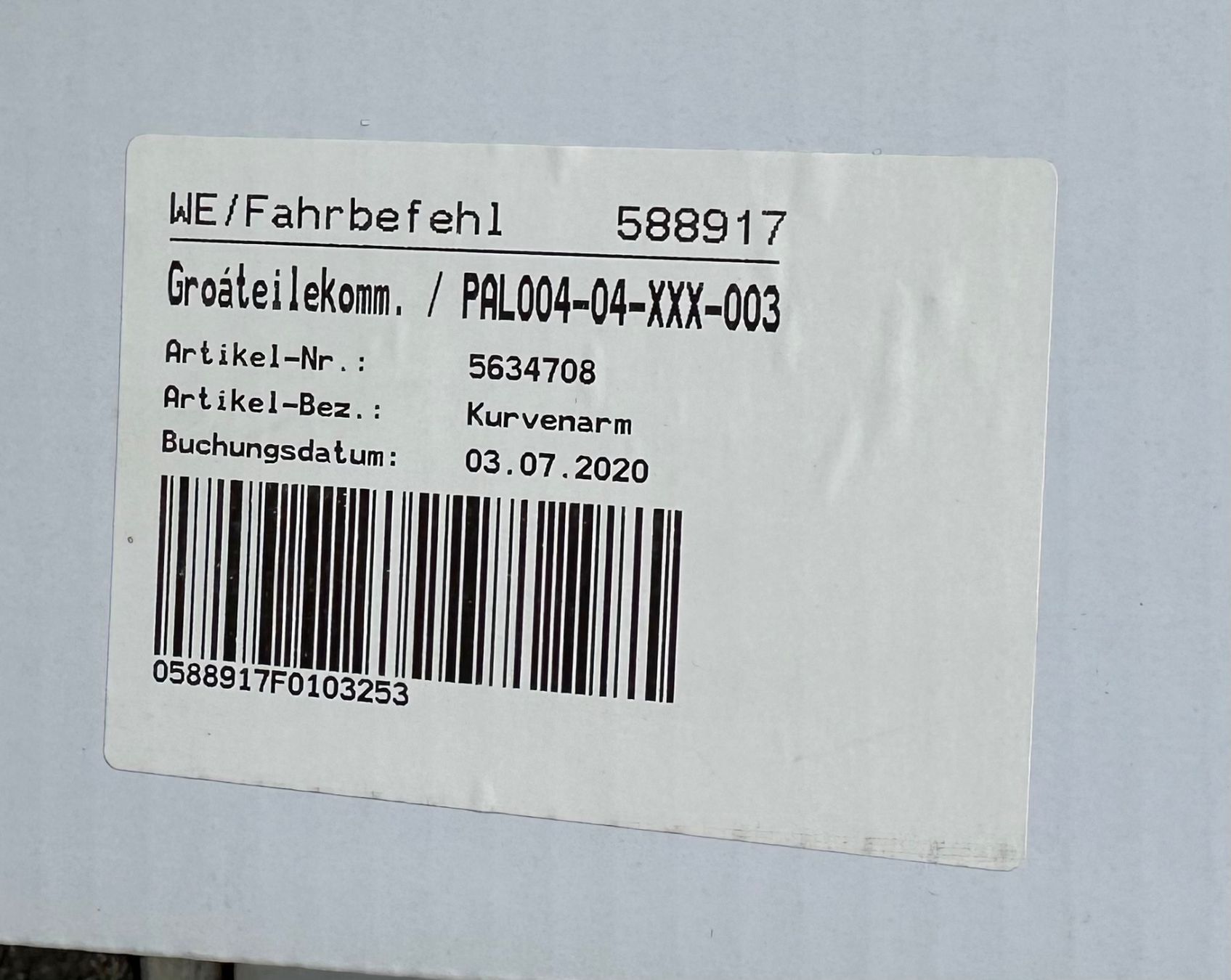 Sonstiges Elektromaterial: Chamberlain Canopy-Arm / Kurvenarm 1703REV – Neu und originalverpackt aus Zürich von Mas7 3