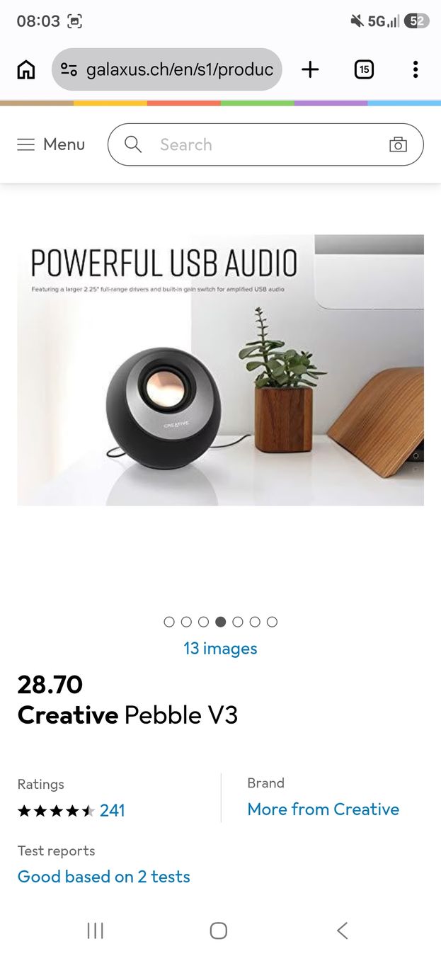 Creative Haut-parleurs: Creative Pebble V3 Speakers Black New – Neuf (Voir description) à Zürich par Asimpleguy 3