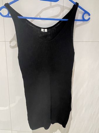ARKET schwarzes Tanktop Gr. M / Ripptop – Damen