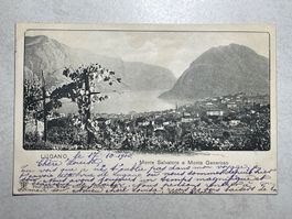 Alte Ansichtskarte Lugano. 1900