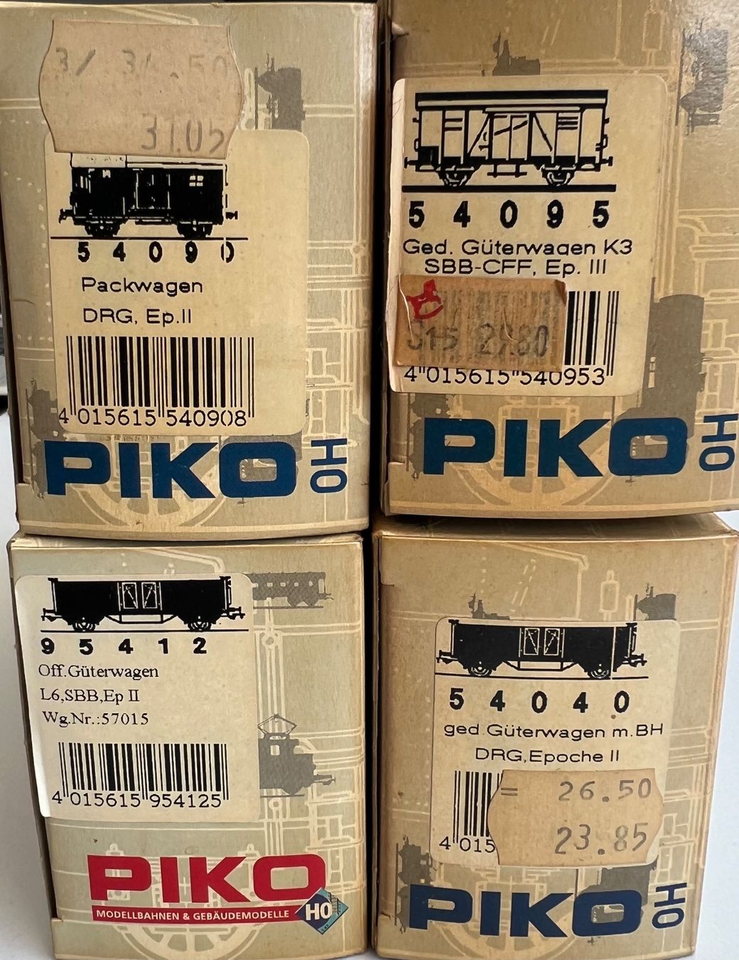 Piko Modellini di ferrovie: 4 Stk. Piko H0 assortiert – Nuovo e nell'imballaggio originale da Laufen venduto da ric_9vmm 1