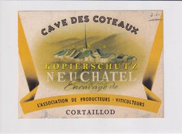 Etikette für Wein - Neuchâtel blanc /bd