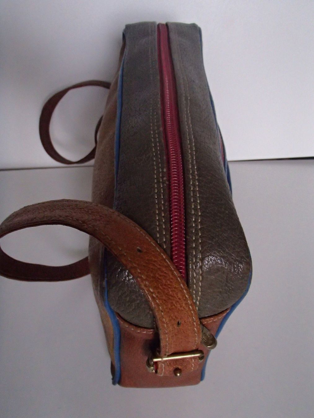 Borse da donna: 90er Jahre bunte Leder Handtasche "OTTONE GRIMALDI" – Usato da Schöfflisdorf venduto da pullux 3
