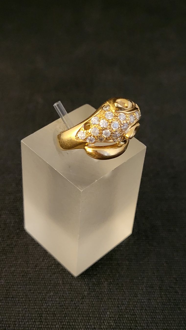 Ringe: Goldring mit Raubkatzen-Kopf – Gebraucht aus Basel von spinne02 2