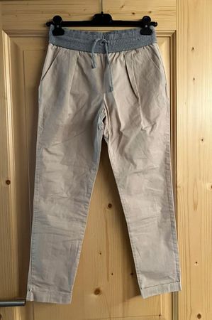 Rosa-graue  ZARA Baumwoll Hose Gr. XS - 241213