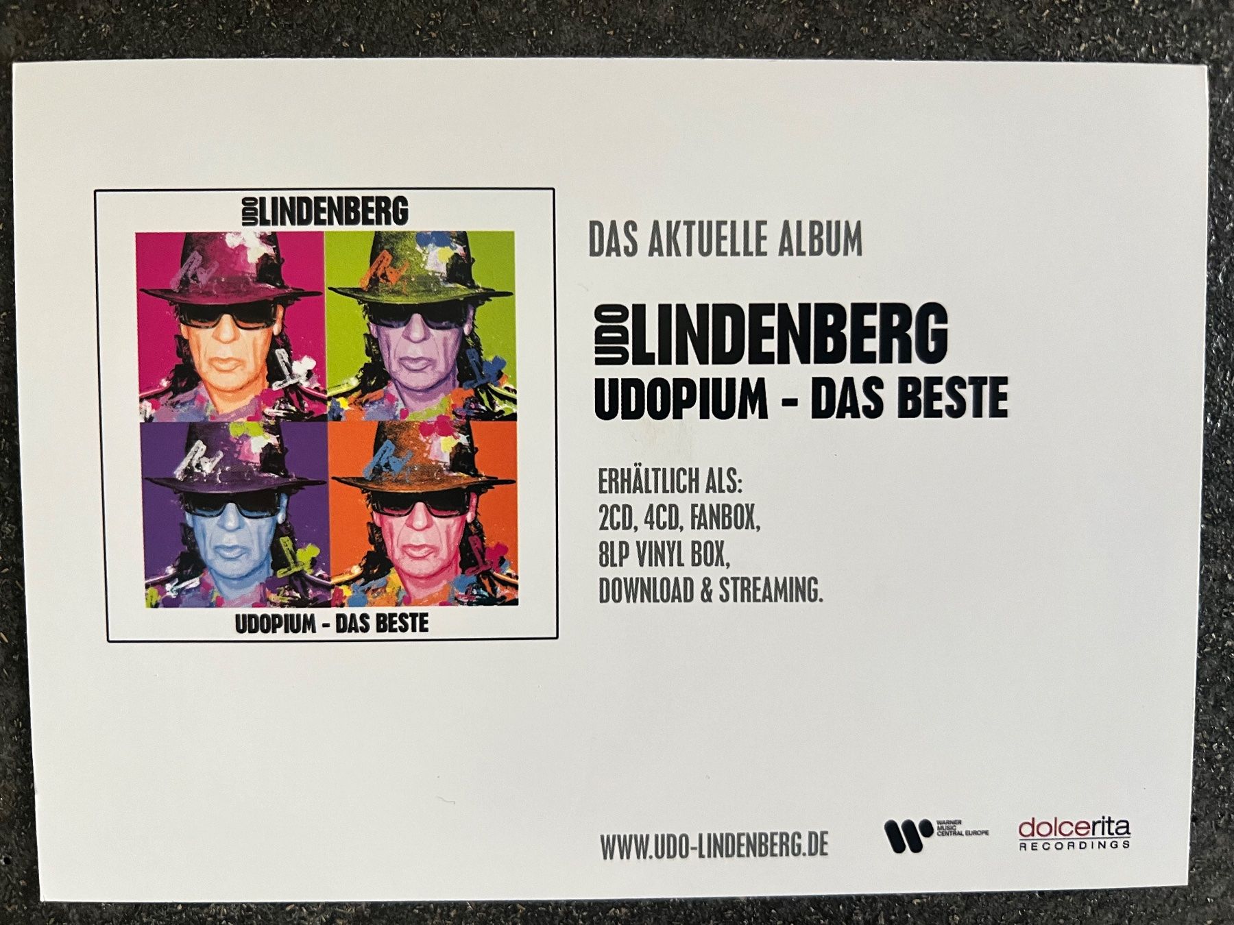 Autografi: UDO LINDENBERG original Autogramm – Usato da Guntershausen venduto da sign4me 1