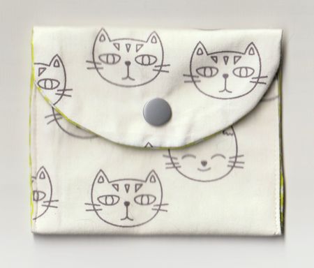 Portemonnaie mit Katzen, Handarbeit
