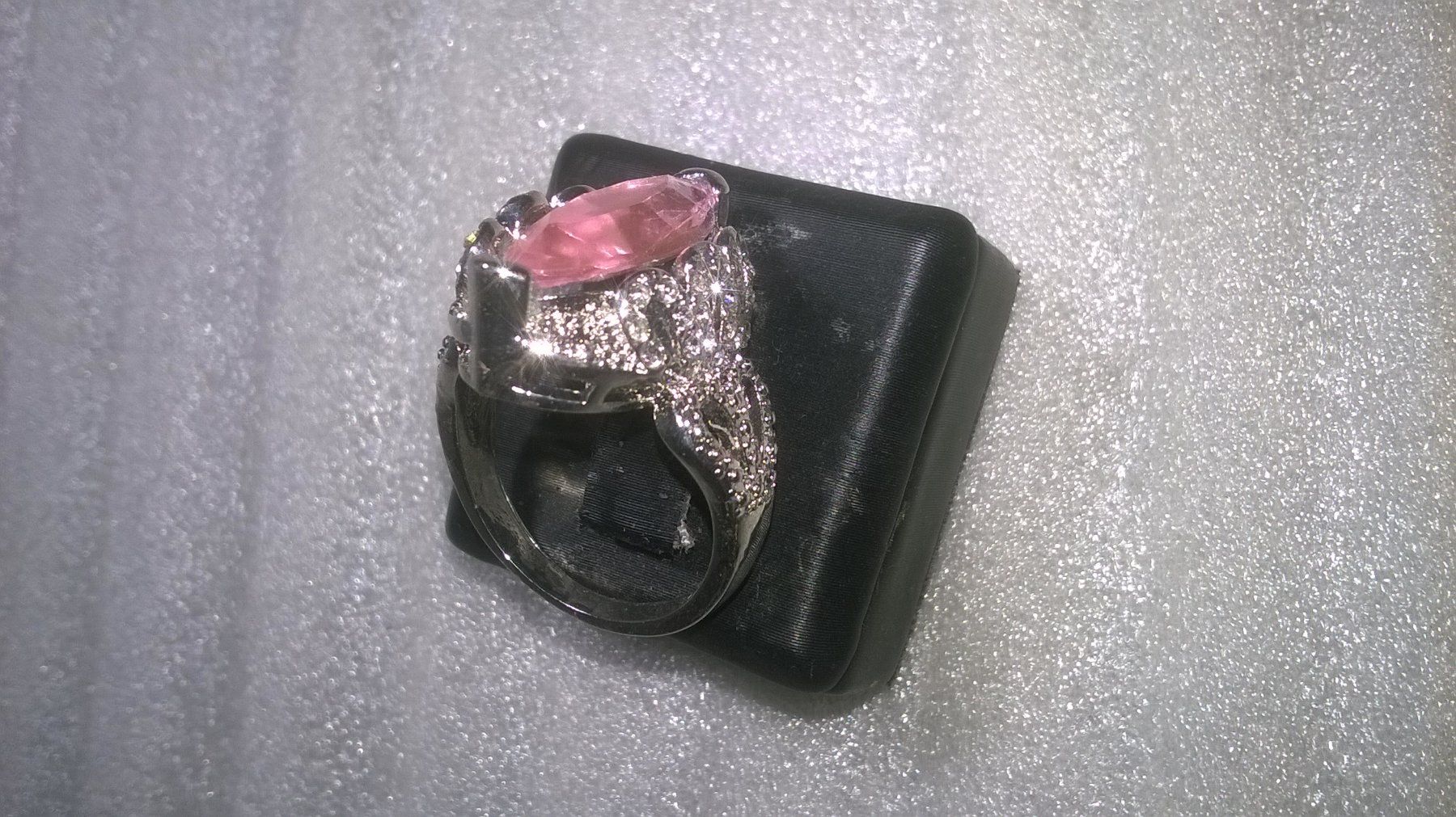 Ringe: RING MODESCHMUCK,,,MIT ECHT KRISTALL,,ROSEROT – Neu (gemäss Beschreibung) aus Basel von bijoutrie_4 1