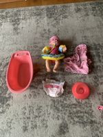 Baby Born Puppe mit Badewanne und Zubehör gebraucht