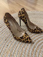 Leopard Print High Heels - Size 39