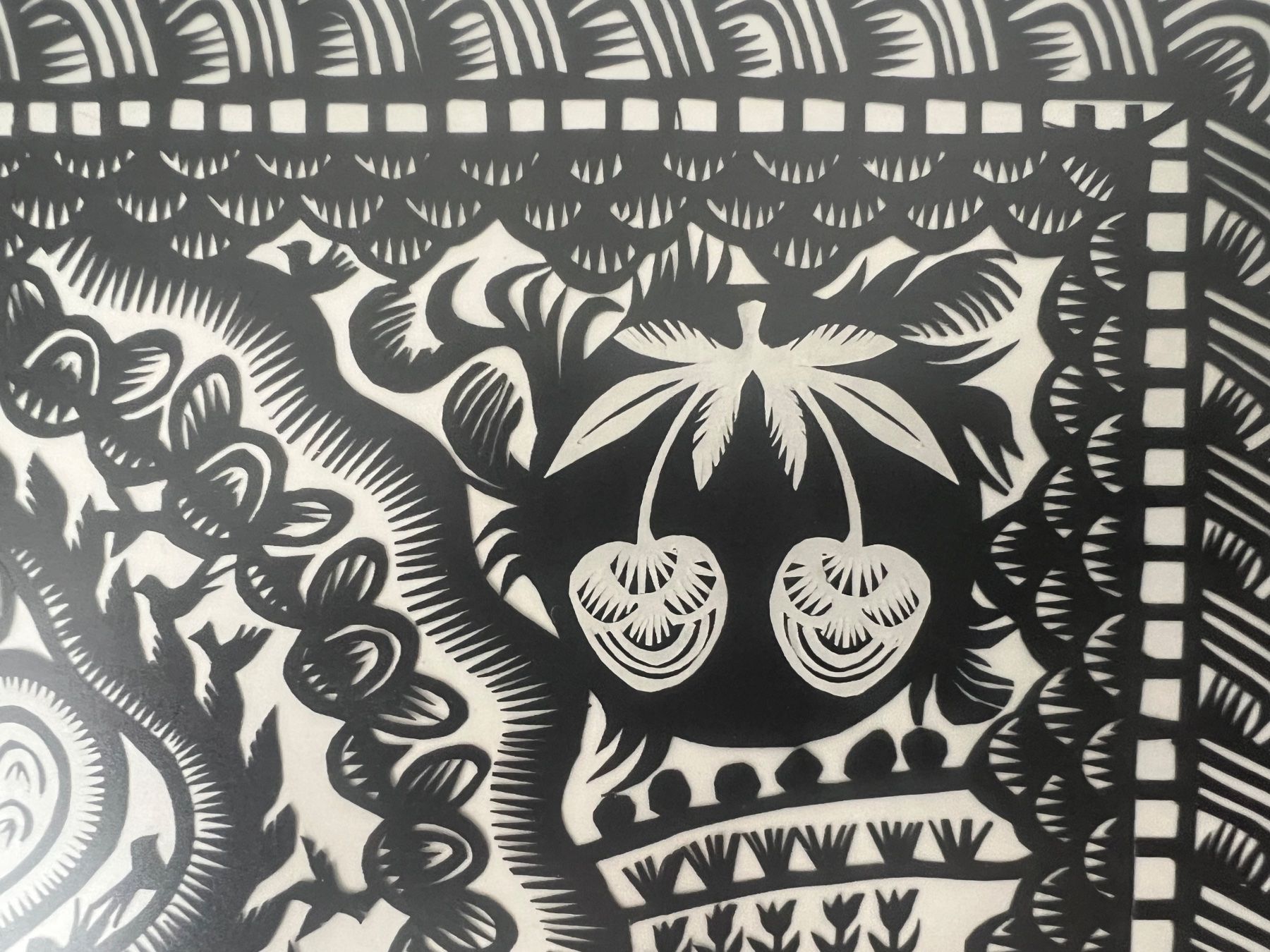 Grafica & Litografie: Marlys Rohr, Original-Scherenschnitt 1984 – Usato da Rain venduto da Pic-Ass 4