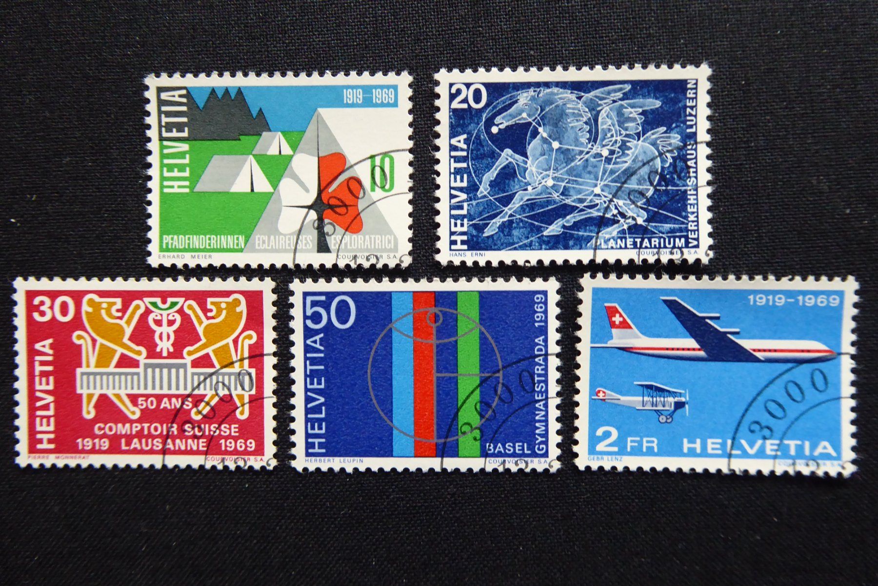 Tutti i francobolli: (S363) 1969: 461 - 465 mit ET-O – Usato da Basel venduto da scholle50