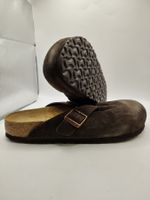 Birkenstock - Boston Veloursleder Narrow - Mocca Gr. 41