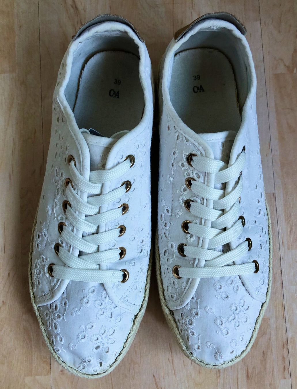 C&A Damenschuhe: C&A Sneaker, Stoffschuhe, Boho-Stil, weiss, Grösse 39 – Gebraucht aus Zürich von aboxi 6