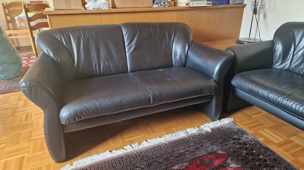 Sofas: Polstergruppe aus Leder – D'occasion à Rothenburg par fox_699z 1