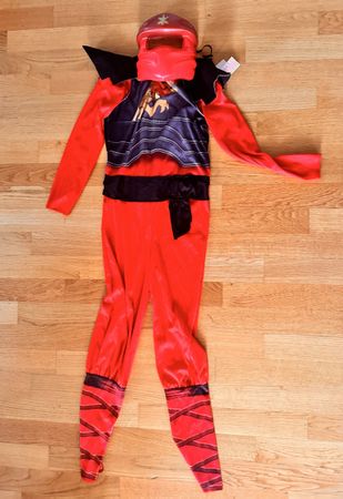 Déguisement Ninja rouge taille L (10-12 ans) 