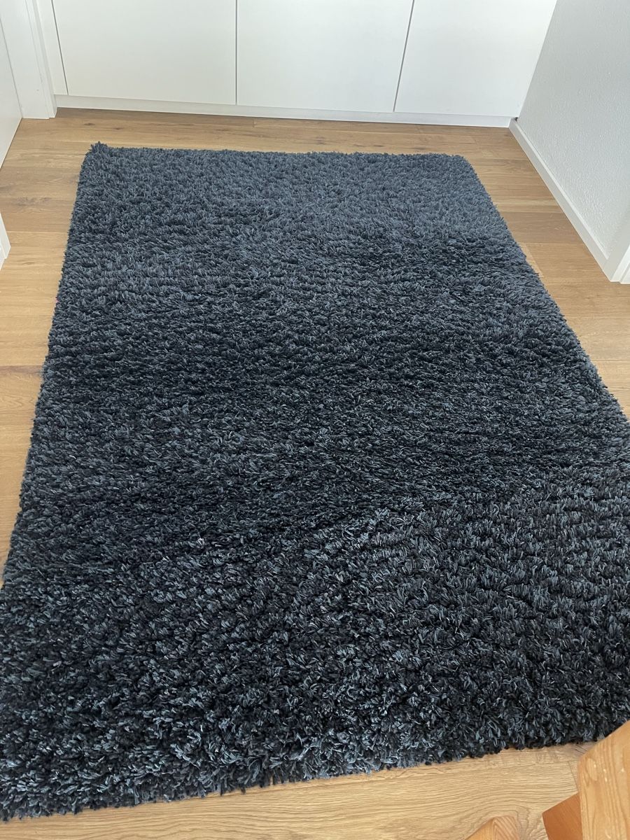 Teppiche: Teppich Shaggy dunkelblau  – Gebraucht aus Jona von Acla