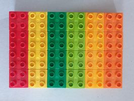 Lego Duplo (40) 24 Bausteine 2x2 Noppen