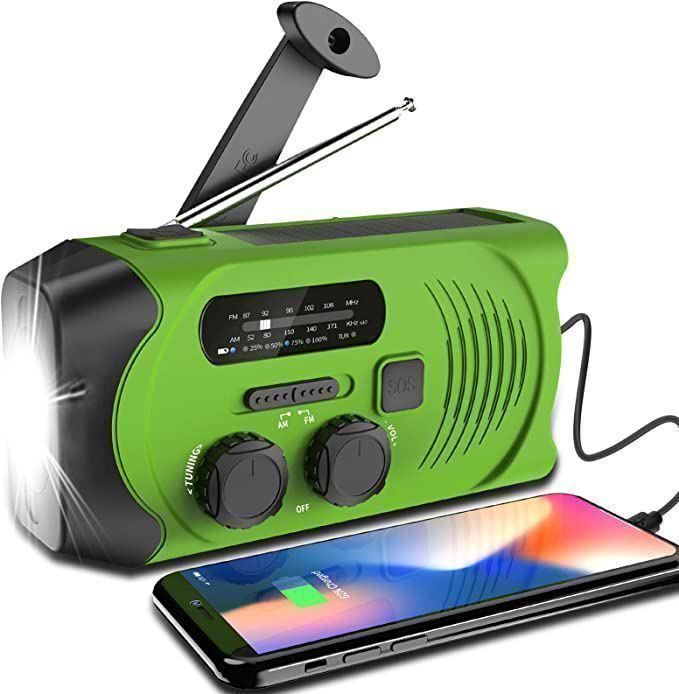 Radio AM/FM Solar Kurbelradio mit Lampe (Neu (gemäss Beschreibung)) in ...